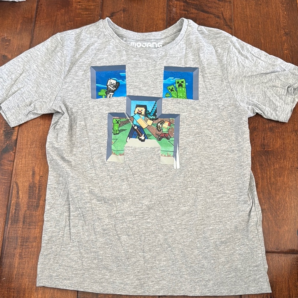Gray Mojang Graphic T-Shirt
